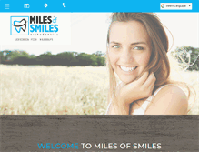 Tablet Screenshot of milesofsmiles.net